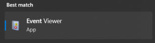 A screenshot of the Event Viewer app icon and label.