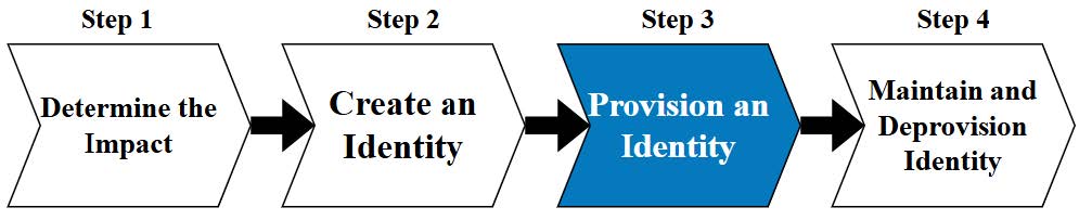 Figure 4: Step 3 - Provision an Identity