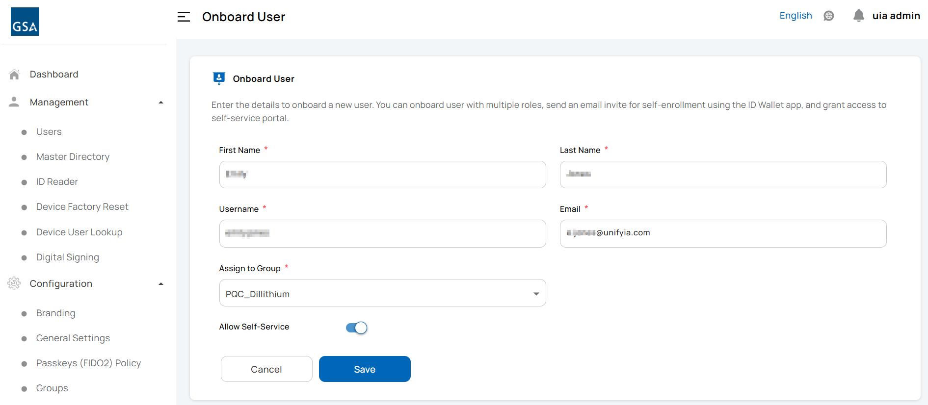 Onboard User